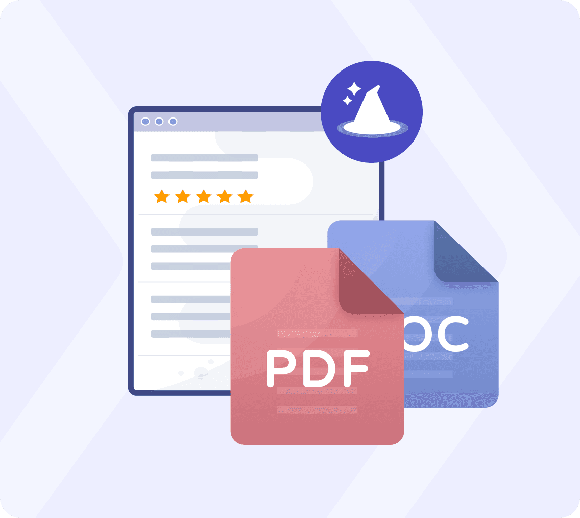 Convert a PDF document to Word