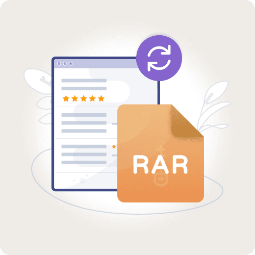 Optimise your files with conversion to and from RAR format